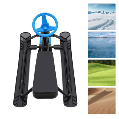 New Slider Play Snow Racer Sled w/ Flexible Steering Wheel for Kids & Adult