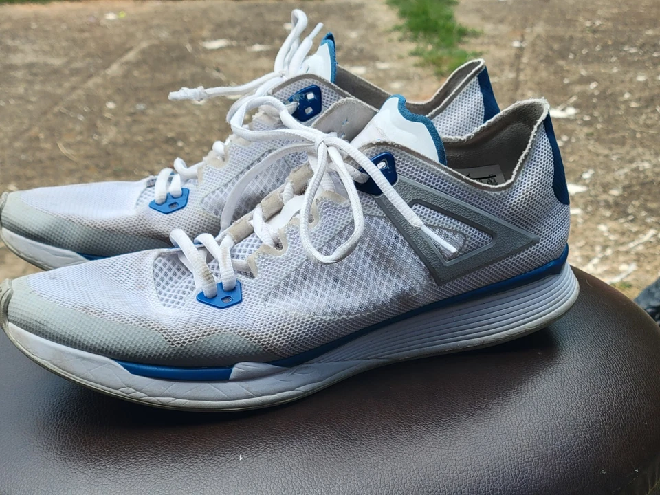 Nike Hombres Air Jordan 89 Racer AQ3747-104 Blanco Zapato para Correr Tenis Talla 11.5 Foto 4 de 4