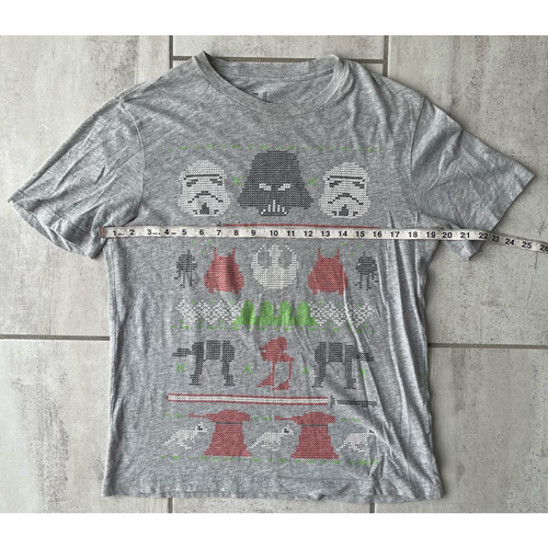 Star Wars Mens Gap Graphic T-Shirt Gray 