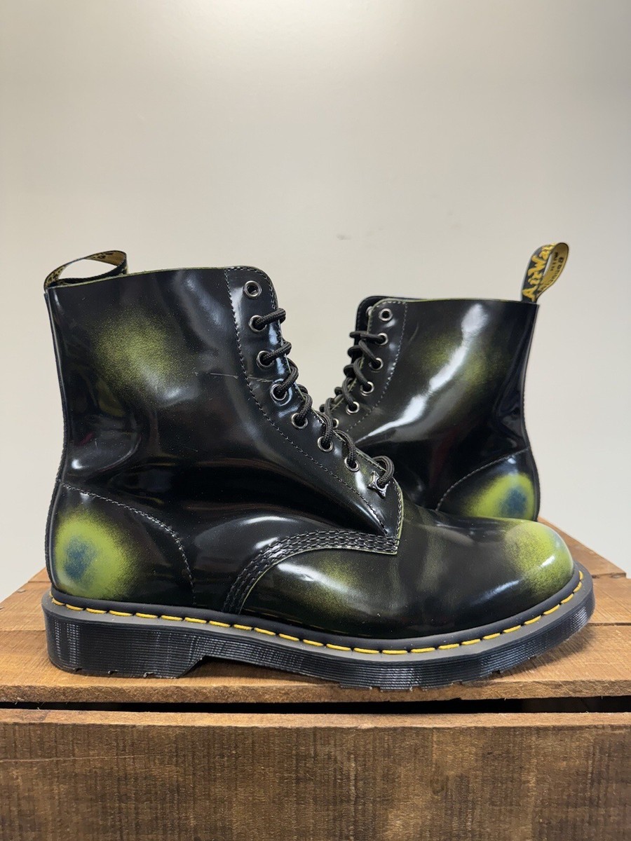 12hpascal（追加分） Men's Dr Martens 1460 Pascal Multi Arcadia Black Marsh Green Dark
