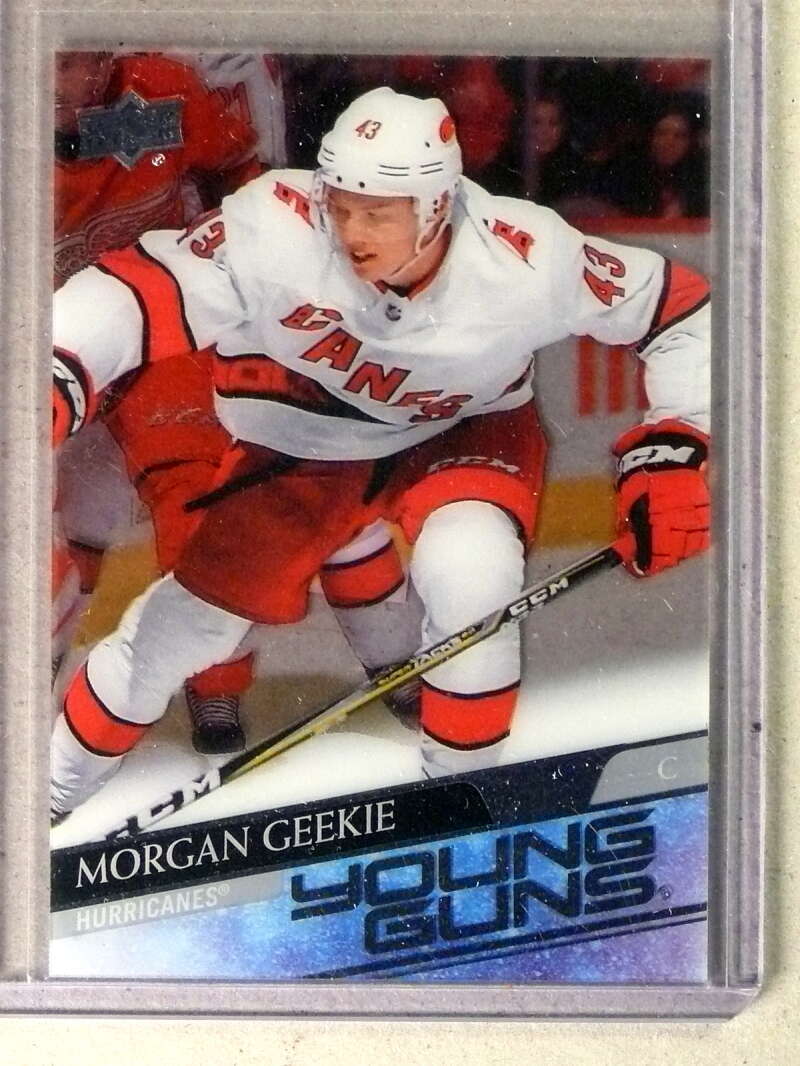 2020-21 Upper Deck Clear Cut Parallel 210 Morgan Geekie Rookie YG Young Guns
