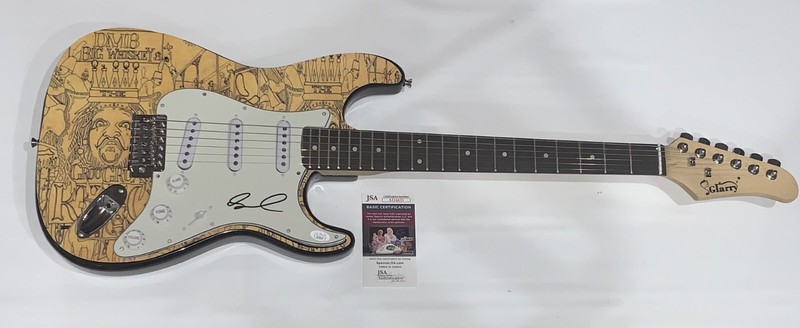 STEFAN LESSARD SIGNED CUSTOM GUITAR DMB BIG WHISKEY & THE GROOGRUX KING JSA COA