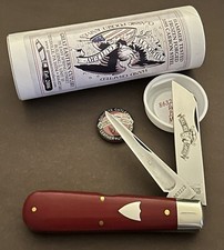 GEC Great Eastern Cutlery 863223P Red Linen Micarta Knife 86
