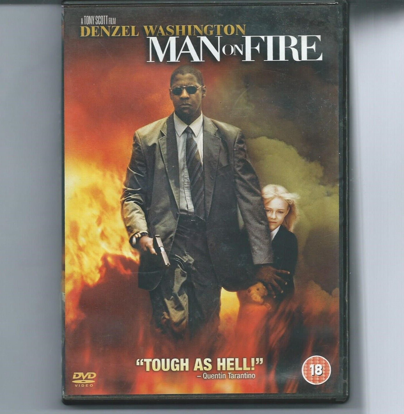 Man On Fire DVD 2004 Film Rated 18 Action Crime Drama Thriller 140 Minutes Used