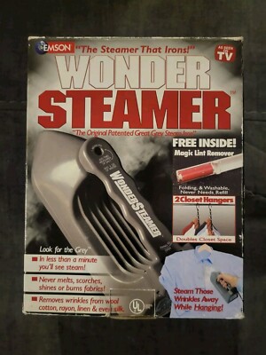 Emson Portable Wonder Steamer As Seen On TV With Lint Brush New-Open Box