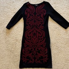 Nine West Women’s Sweater Dress Size XS Black and Maroon