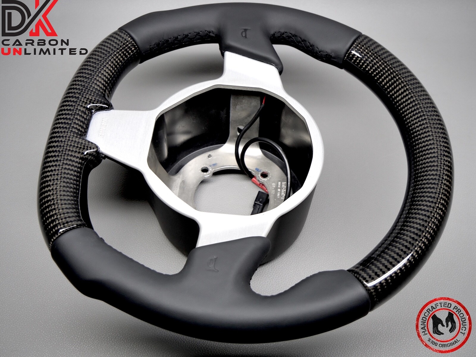 Lotus Series 3 Exige Elise Black Stitch No Ring Napa Carbon Steering Wheel v2