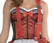 Storybook Red Riding Hood Suspenders Costume Accessory