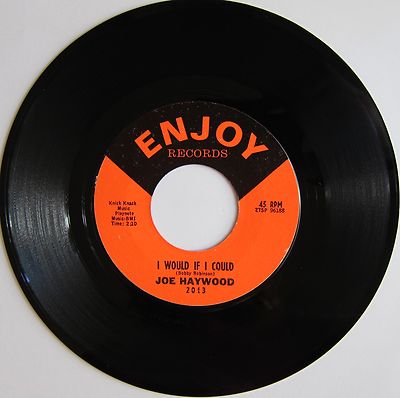 JOE HAYWOOD: Warm And Tender Love / I Would If I Could - M- (wol 