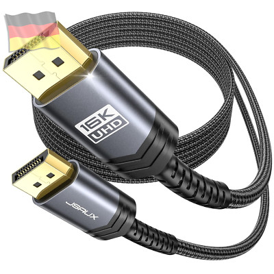 Displayport Kabel 3M 2.1 Displayport Kabel 2.1/2.0 Unterstützung 16K@60Hz 8K@120
