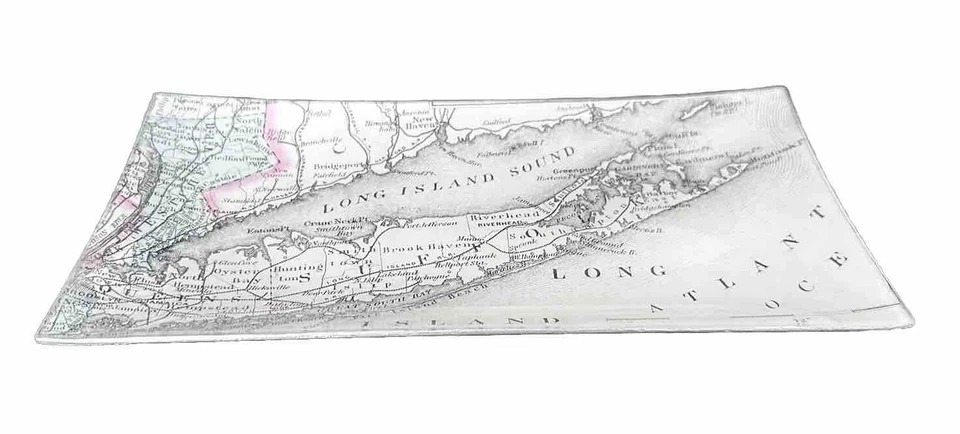 Long Island Sound NY CT Tray- Handmade By Ben’s Garden 11 3/4 By 6 Inch- Fine - Image 3 of 4