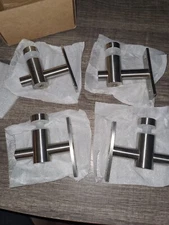 Wall to Glass Connectors, Glass Canopy Awning Mount Bracket Supports (4 PCs)