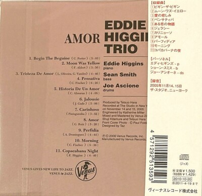 Eddie Higgins Trio Jazz SEALED NEW CD 