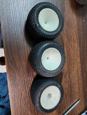 Lot of 2 1/10 PRO LINE PRO 196  REAR TRUCK TIRE 2.20 x 2.00 PLUS DISH WHEELS