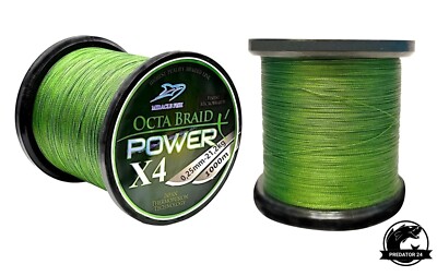 1000 M OCTA BRAID X4 Angelschnur 4fach geflochtene Schnur Angeln 0,14mm - 0,40mm