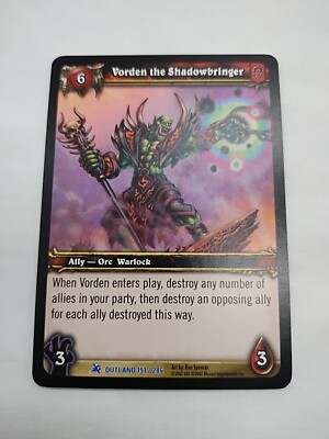 Vorden The Shadowbringer Wow TCG Fires Of Outland Rare 191/246