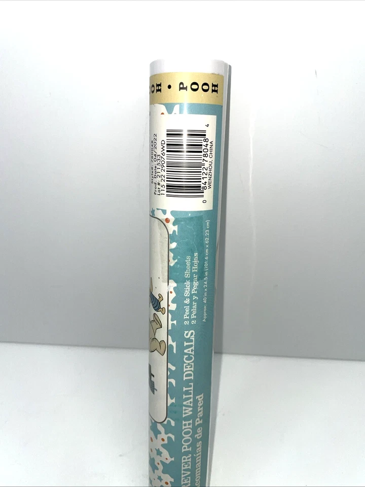 Calcomanías de pared Disney Baby Forever Winnie the Pooh azules y beige de Lambs & Ivy Foto 4 de 4
