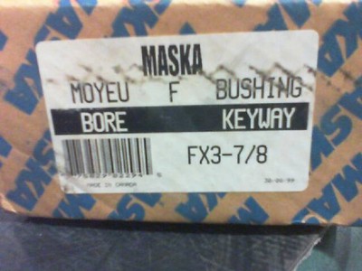 MASKA FX3-7/8 QTL TAPER BUSHING New in Box