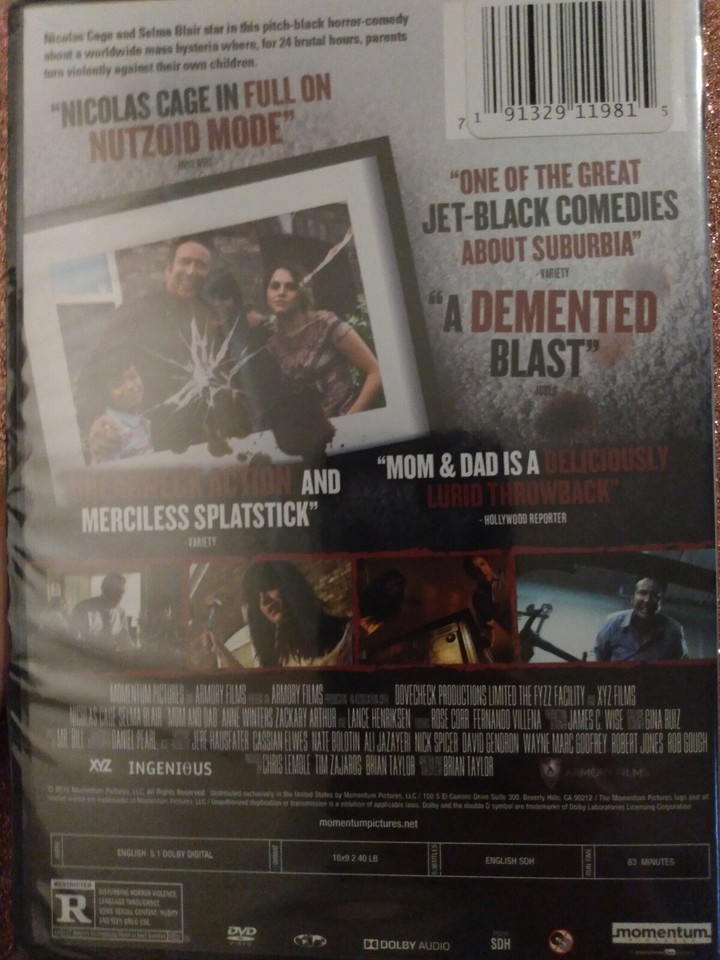 Mom and Dad (DVD, 2018) 741952843597| eBay