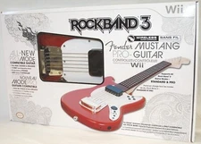 NEW Mad Catz Rock Band 3 Wii-U Wireless Fender Mustang Pro Guitar SU0-RB3 96563