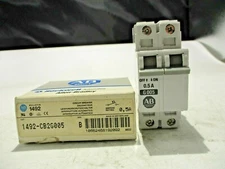 NEW ALLEN-BRADLEY 1492-CB2G005 2 POLE 0.5A/AMP CIRCUIT BREAKER