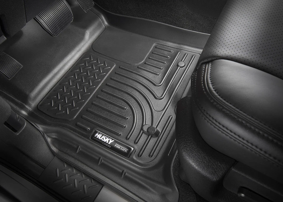 HUSKY 18201 WeatherBeater Front Floor Mats for CHEVY SILVERADO GMC SIERRA CC EC - Image 2 of 4