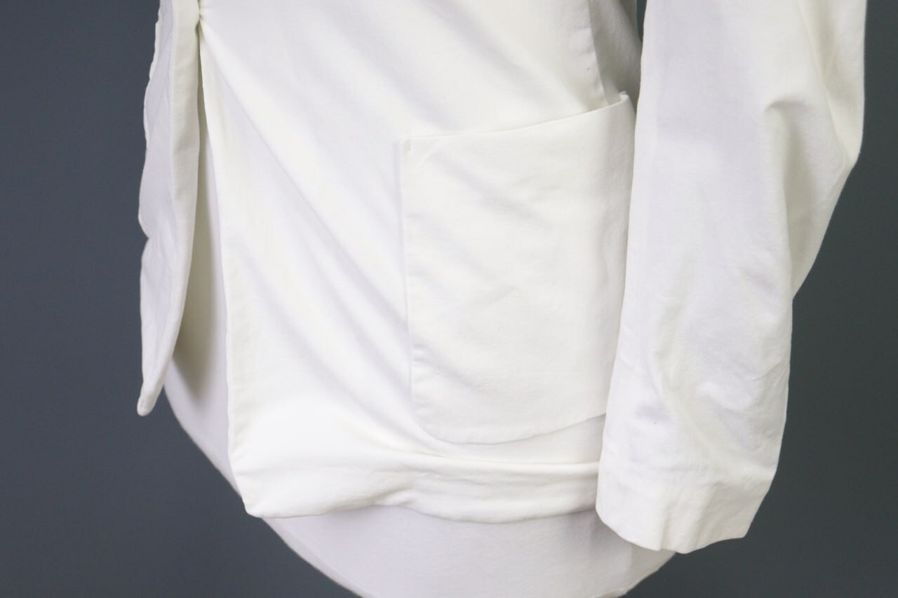 JIL SANDER White Button Down Lightweight Blazer J… - image 8