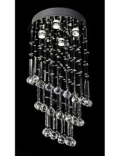 Lampadario cristalli gocce pendenti lampada plafoniera arredamento moderno 