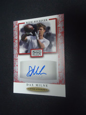 Dax Milne 2021 SAGE PREMIER DRAFT RC AUTO Card #A137