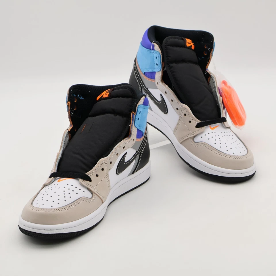 DC6515-100 Nike Air Jordan 1 Retro High OG Prototype Black White Blue Orange - Image 4 of 4