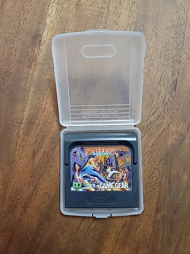 SEGA GAMEGEAR VIDEO GAME STREETS OF RAGE W CASE CARTRIDGE CART VINTAGE GEAR