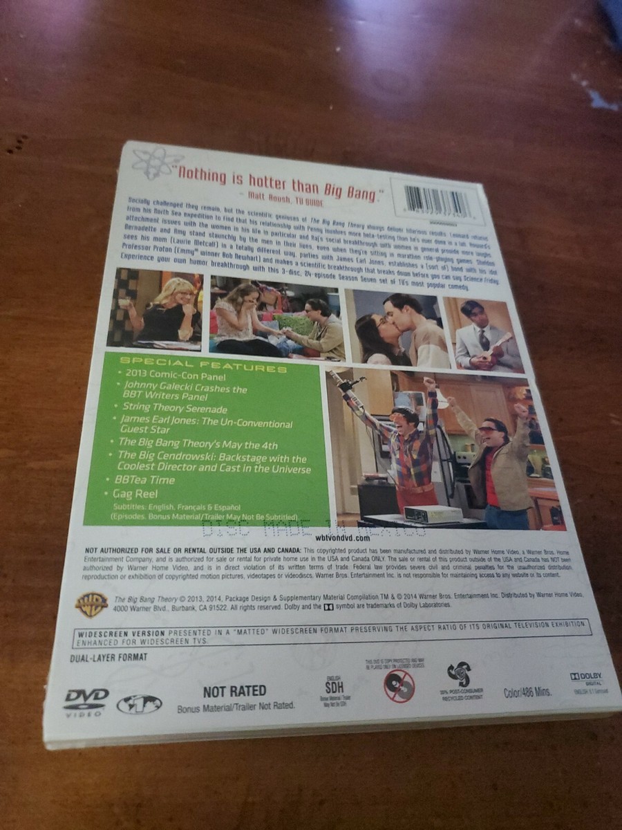 The Big Bang Theory: Season 7 DVD NEW Factory Sealed