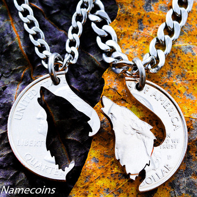 Howling Wolf relationship necklaces