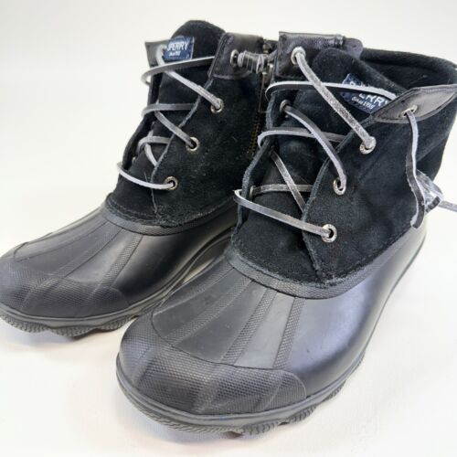 Sperry Top Sider Hunting Winter Duck rain shoes Boots Size Women 6M Black