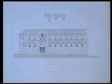 AUTUN CATHEDRAL - 1872 - 2 ARCHITECTURAL ENGRAVINGS -