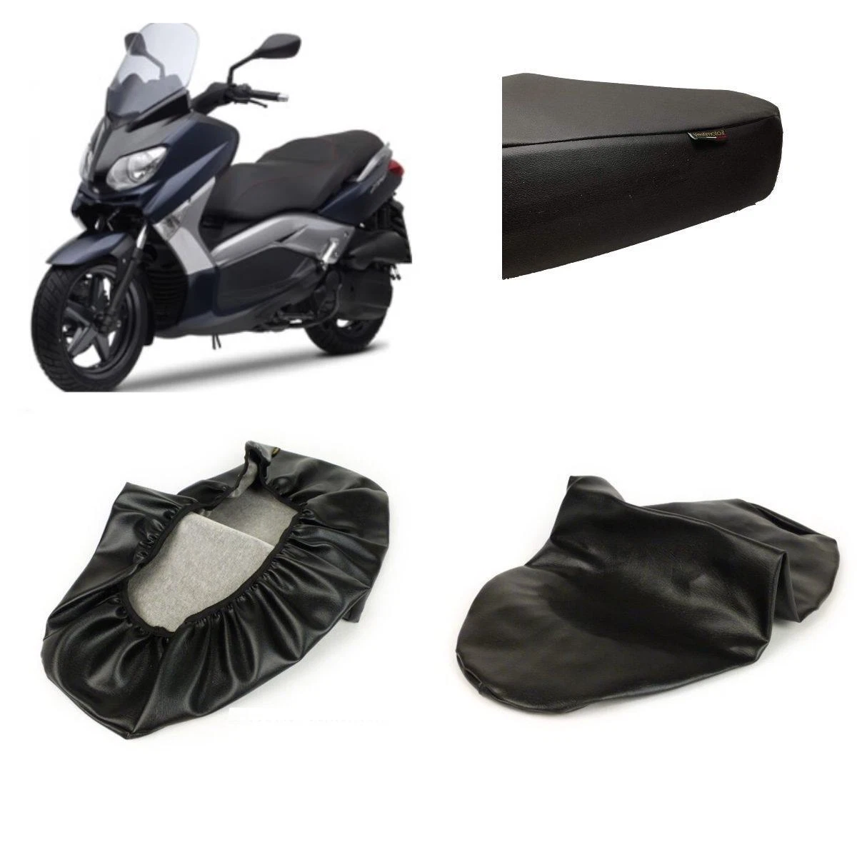 Copertura Del Sedile XL Rimovibile -101 OCTANE- Nera Per Scooter Copertura Del Sedile Da Scooter Center - Foto 3