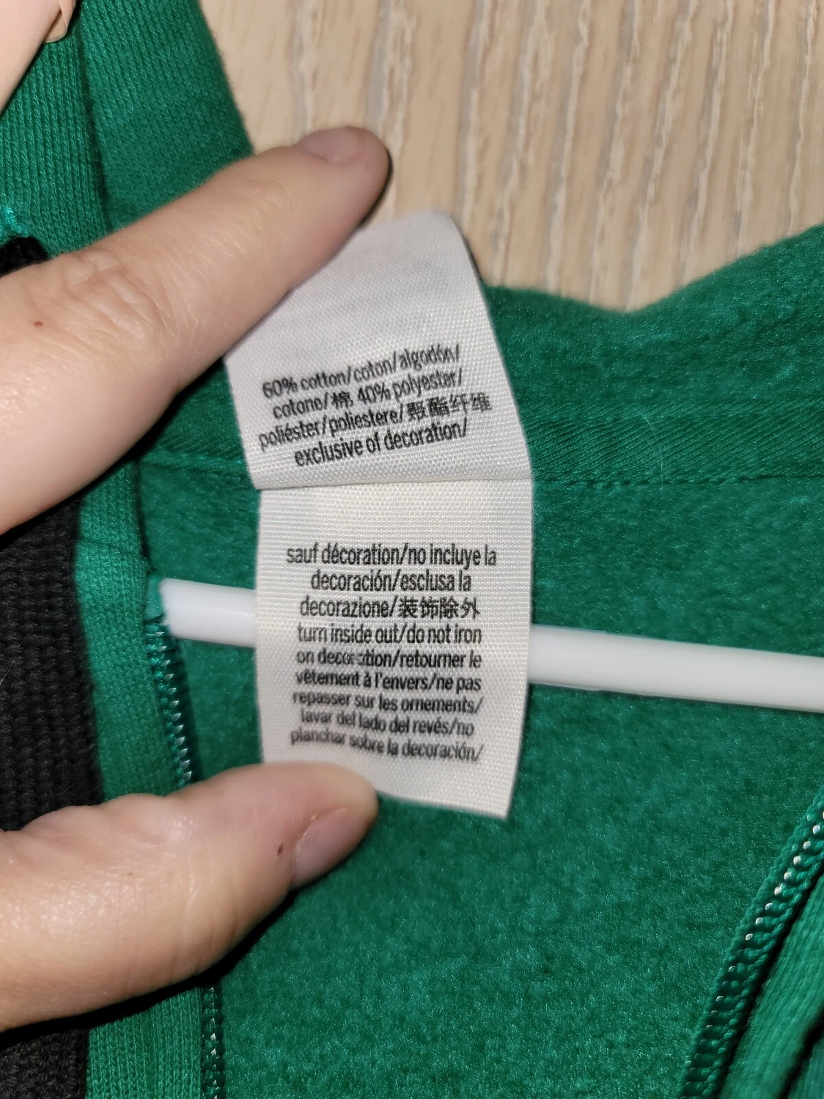 UNDERCOVER NUOVA felpa con cappuccio verde rosa di Victoria's Secret cerniera intera logo rosa taglia small