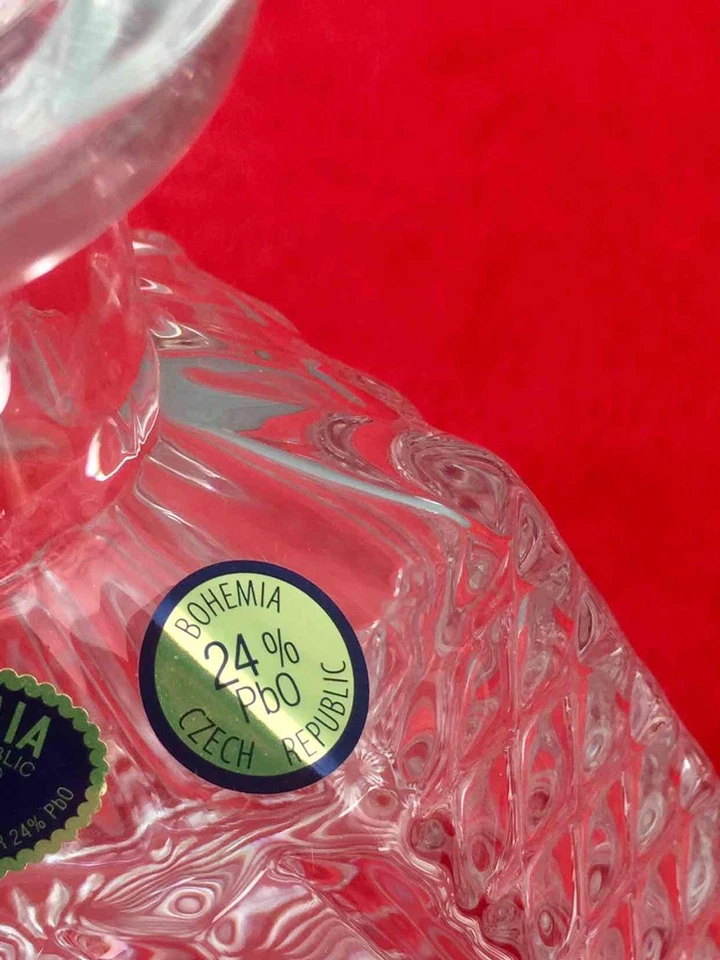 NEW Gorgeous Bohemian Czech Republic Lead Crystal 24% PBO Wine Whiskey Decanter - Image 2 of 4