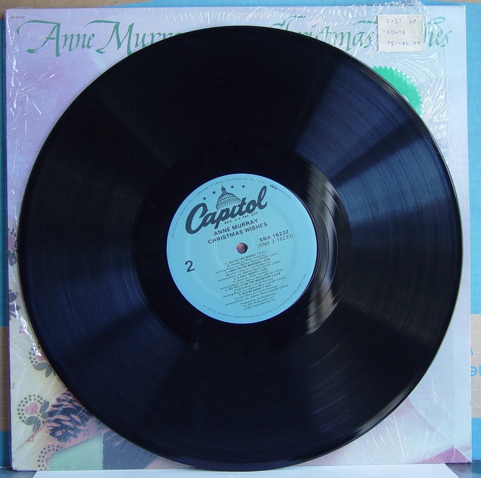 Vintage LP: Anne Murray Christmas Wishes - 1981 Capitol NEAR MINT in Shrink Wrap - Image 4 of 4