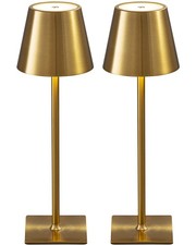2 Pack Cordless Table Lamp,Portable LED Desk Lamp, 4000mAh Battery Operated, ...