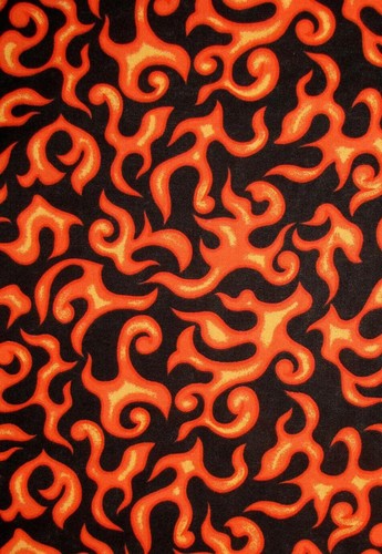 Men's medical scrub hat, Sahalee ties in back Limited. Firefighters orange - Picture 2 of 5