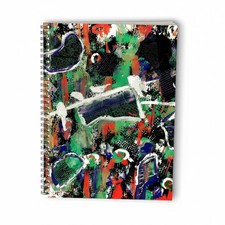Abstract Expressionist Spiral Notebook Art Print Cover Preorder