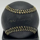 Jackie Hernandez (DD) 1971 WSC Pittsburgh Pirates Signed Black ML Baseball COA