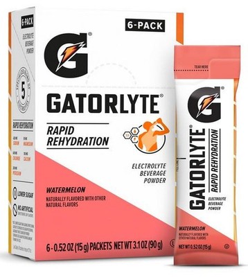 Gatorlyte Powder Watermelon, 16.9oz (Pack of 6)
