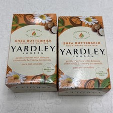 Yardley Shea Buttermilk Bar Soap for Sensitive Skin 2 Bars 4.25 oz each