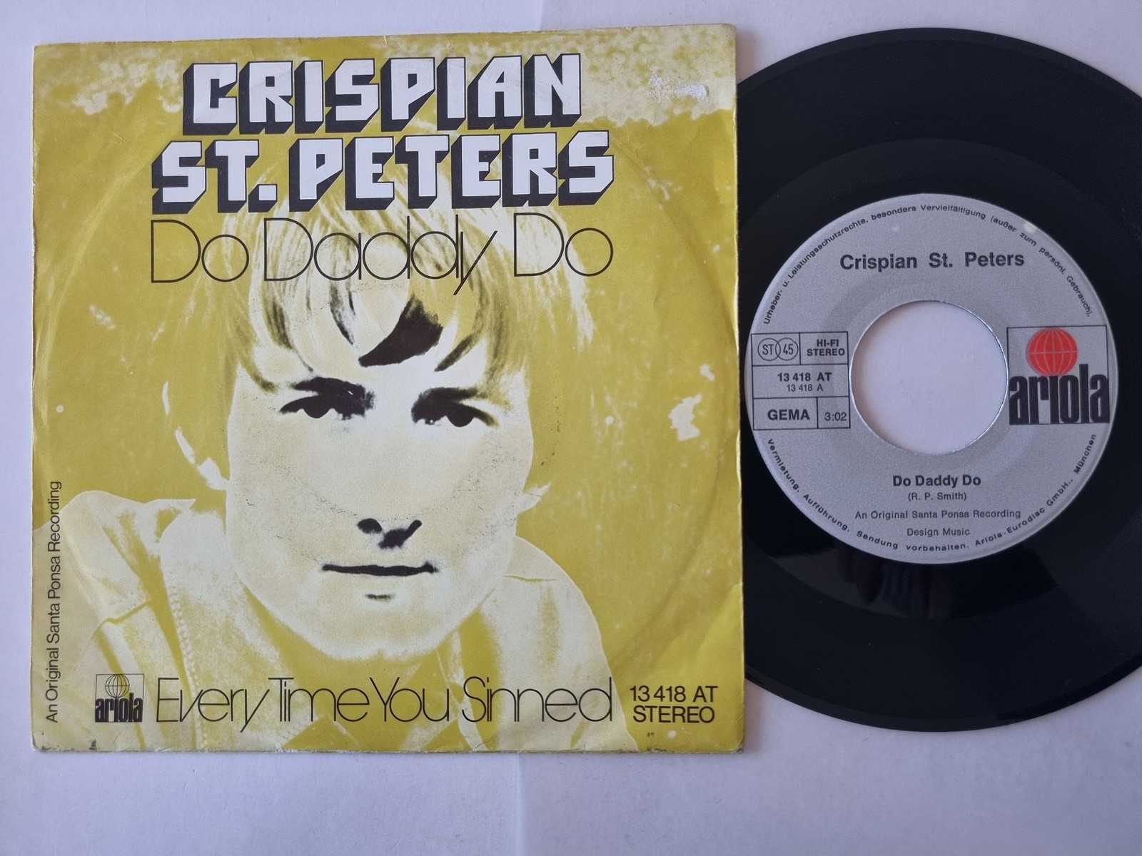 Crispian St. Peters - Do Daddy Do 7'' Vinyl Germany
