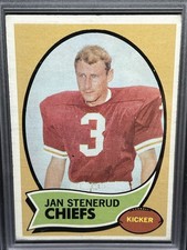 1970 Topps Jan Stenerud RC #25 Kansas City Chiefs Rookie Card HOF - EX. rookie card picture