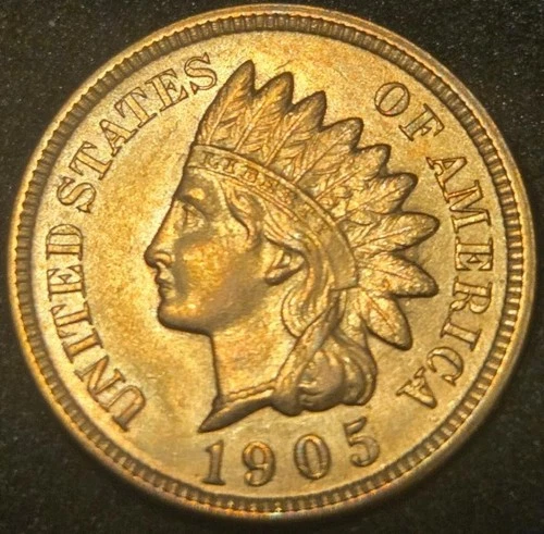 1905 Indian Head Cent - BEAUTIFUL GEM RED - VERY FLASHY - Free Shipping
