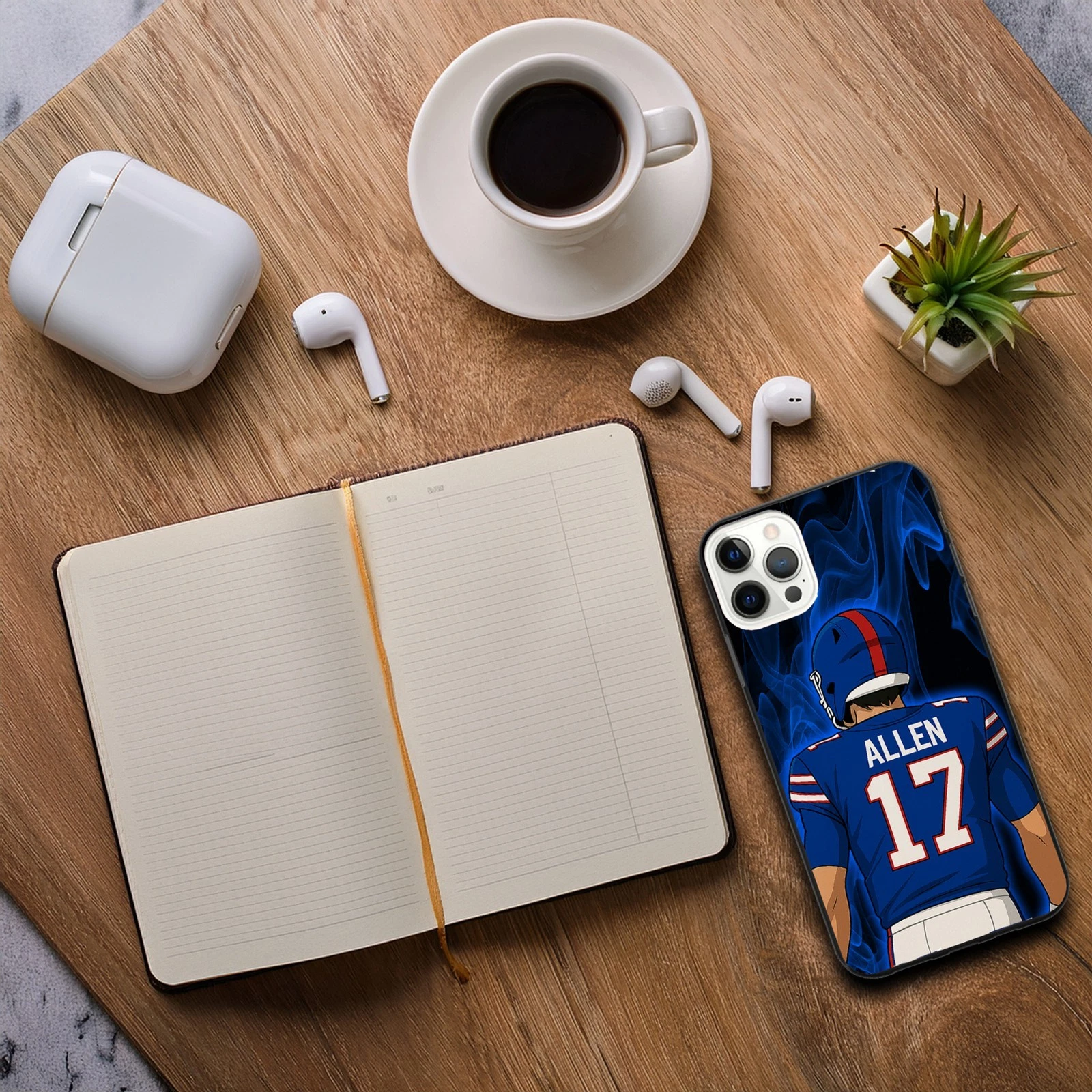 Josh Allen iPhone Case & Galaxy Case Football Buffalo Bills Cover