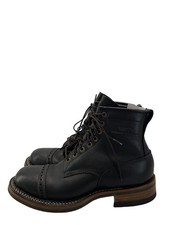 White S Boots Bounty Hunter Chrome Excel Leather Lace Up Boots Black Leath Fob89